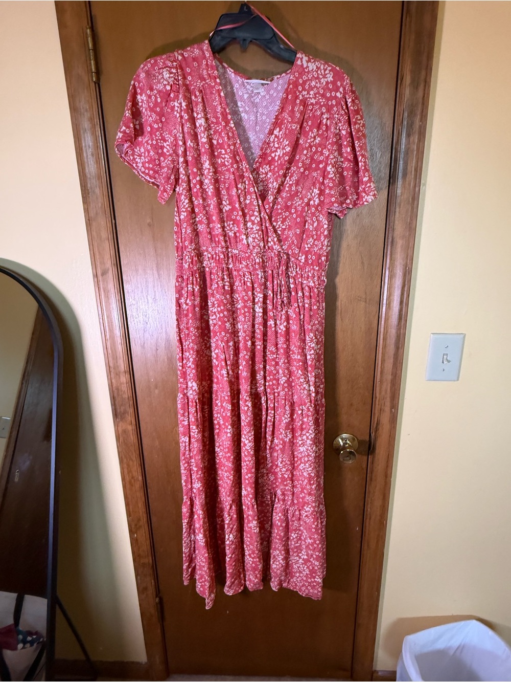 Knox Rose Rose Pink Floral Wrap Maxi Dress - Picture 3 of 6